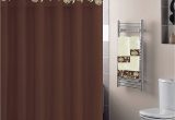 Chocolate Bathroom Rug Sets Luxury Home Collection 18 Pc Bath Rug Set Embroidery Non Slip Bathroom Rug Mats and Rug Contour and Shower Curtain and towels and Rings Hooks and