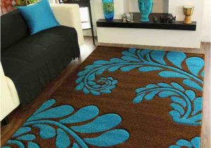 Chocolate Brown and Turquoise area Rugs Affordable area Rugs