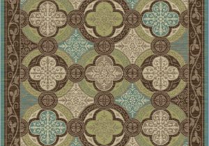Chocolate Brown and Turquoise area Rugs Brookwood Bw Brown Turquoise Contemporary area Rug 7 10"x9 10"