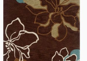 Chocolate Brown and Turquoise area Rugs Trio 5 X 7 area Rug In Brown Turquoise Linon Rug Tasd0257