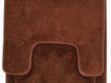 Chocolate Brown Bath Rugs Hailey 3 Piece Bathroom Rug Set Bath Mat Contour Rug toilet Seat Lid Cover [chocolate] Walmart