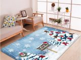 Christmas area Rugs for Sale Christmas Tree and Snowflakes Pattern Non Slip area Rug