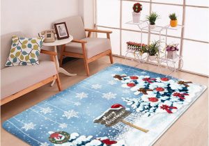 Christmas area Rugs for Sale Christmas Tree and Snowflakes Pattern Non Slip area Rug