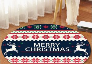 Christmas Bath Rugs for Sale Christmas Patterned Round Flannel Floor Rug