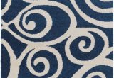 Cobalt Blue Modern Rug Swift Current area Rug Cobalt Blue