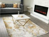 Contemporary area Rugs for Living Room 5×7 Contemporary area Rug White Gold Gray Ebay