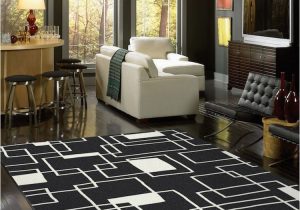 Contemporary area Rugs for Living Room Milliken Contemporary Geometric Black and area Rug