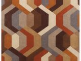 Contemporary area Rugs orange and Blue the Galaxy Multi Collection Features A Contemporary 100
