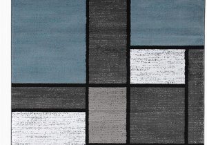 Contemporary Modern Boxes Blue Grey area Rug Contemporary Modern Boxes area Rug 5 3 X 7 3 Blue Gray