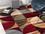 Contemporary Multi Color area Rugs Mid Century Modern Multicolor Geometric Modern area Rug