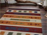 Contemporary Multi Color area Rugs Rugsotic Carpets Hand Woven Flat Weave Kilim Wool 5 X8 area Rug Contemporary Multicolor D Walmart