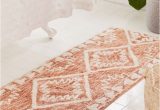 Copper Color Bath Rugs Sienna Kilim Bath Mat