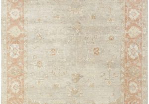 Coral and Grey area Rug Famous Maker Oushak soft Grey Coral area Rug