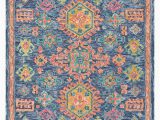 Coral and Navy area Rug Surya Bonifate Bft 1004 area Rugs