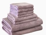 Coral Bath towels and Rugs 8pcs Quick Dry Coral Velvet towel Set Spa Salon Bath towels Hand towels Washclothes