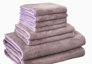 Coral Bath towels and Rugs 8pcs Quick Dry Coral Velvet towel Set Spa Salon Bath towels Hand towels Washclothes