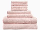 Coral Bath towels and Rugs Quick Dry Absorbent Coral Velvet towel Set 2 Bath towels 2 Hand towels 4 Washclothes Light Pink