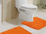 Cotton Contour Bath Rug Amazon Lushomes Ultra soft orange Medium Bath Mat Set