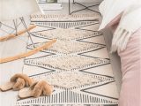 Cotton Machine Washable area Rugs Morocco Cotton Hand Woven Printed area Rugs Tufted Tassels Throw Rug Machine Washable Bath Mat Doormat Carpet Tapete Para Sala