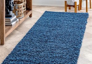 Country Blue area Rugs Nuloom Cosy soft Fluffy Navy Blue Rug 60cm X 90cm : Amazon.de …