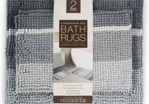 Country Living Bath Rugs town Country Living Cushioned Spa Bath Rugs 2 Ct Gray