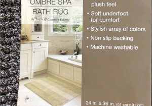 Country Living Bathroom Rugs Brand New town & Country Living Ombre Spa Bath Rug Brown