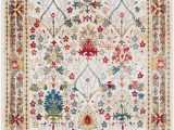 Cream and Red area Rugs Arbouet Traditional Floral Dark Red Cream area Rug