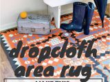 Create Your Own area Rug Paint A Dropcloth Rug