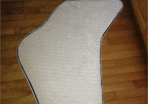 Custom Made Bath Rugs Custom Rug for My Odd Shape Bathroom I Used Leftover Carpet