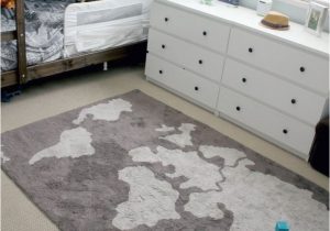 Cute area Rugs for Bedroom Lorena Canals Machine Washable World Map Rug Super Cute