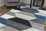 Dark Blue and Gray Rug Living Room Rugs Mat Navy Blue Grey Hexagon Design – Etsy.de