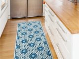 Dark Blue Kitchen Rugs Dark Blue Runner Rug Printed On Vinyl Floor Mat. Blue Rug – Etsy