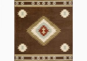 Dark Brown and Blue area Rug Millwood Pines Thornton Dark Brown Baby Blue area Rug