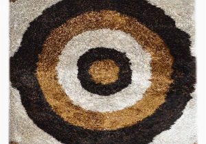 Dark Brown and Gold area Rugs toole Hand Tufted Ivory Dark Brown Gold area Rug