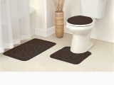 Dark Brown Bathroom Rug Sets 4 Pc Diamond Bath Rug Sets