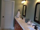 Dark Brown Bathroom Rug Sets Sherwin Williams Clary Sage Paint Color In A Bathroom