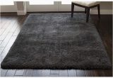 Dark Gray area Rug 8×10 8×10 Large Fluffy Fuzzy Furry Modern Contemporary Charcoal Dark …