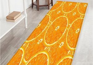 Dark orange Bathroom Rugs orange Pattern Anti Skid Floor area Rug Floor area Rugs