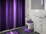 Dark Purple Bath Rug Set Mitovilla 4 Pcs Purple Shower Curtain Sets with Rugs, Neon Purple Bathroom Sets with Shower Curtain and Rugs and Accessories, Modern Dark Purple …
