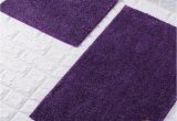 Dark Purple Bathroom Rug Set Goldstar Purple Shiny Sparkling 2 Piece Bath Mat and