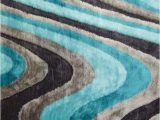 Dark Teal area Rug 5×7 Contemporary 5×7 area Rug Gray Blue