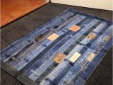 Denim Rugs Blue Jeans 17 Jeans Waistbands Made Into A Floor Rug