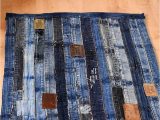Denim Rugs Blue Jeans Unique Denim Rug Made From Repurposed Jeans Waistband Full