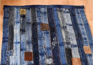 Denim Rugs Blue Jeans Unique Denim Rug Made From Repurposed Jeans Waistband Full