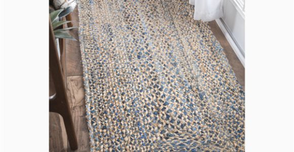 Destrie Hand Braided Blue area Rug Destrie Hand Braided Rug Blue Wayfair