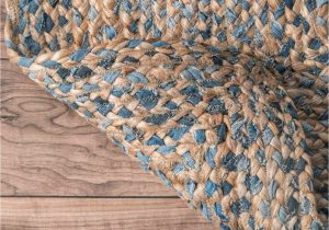 Destrie Hand Braided Blue area Rug Destrie Handmade Braided Blue/beige area Rug, Location: Indoor Use …