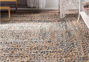 Destrie Hand Braided Blue area Rug Destrie Handmade Braided Blue/beige Rug area Rugs, Natural area …