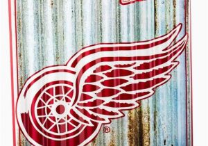 Detroit Red Wings area Rug Detroit Red Wings Corrugated Metal Wall Art Amazon
