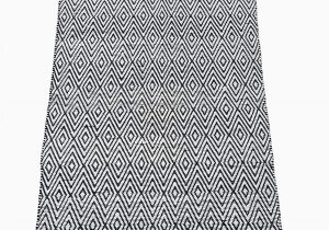 Diamond Handloom Bath Rug Carpet Master Diamond Navy White Polyester Handwoven Indoor Outdoor Fully Reversible Rug Navy 4×6 Feet