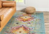 Discounted area Rugs with Free Shipping southwestern Vista Turquoise area Rug